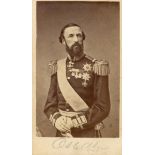 OSCAR II: (1829-1907) King of Sweden 1872-1907 and King of Norway 1872-1905. Signed 2.
