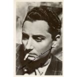 FRENCH CINEMA: A good selection of seventeen signed postcard photographs and photographs by various