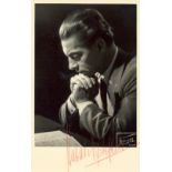 KARAJAN HERBERT VON: (1908-1989) Austrian Conductor. A good vintage signed 3.5 x 5.