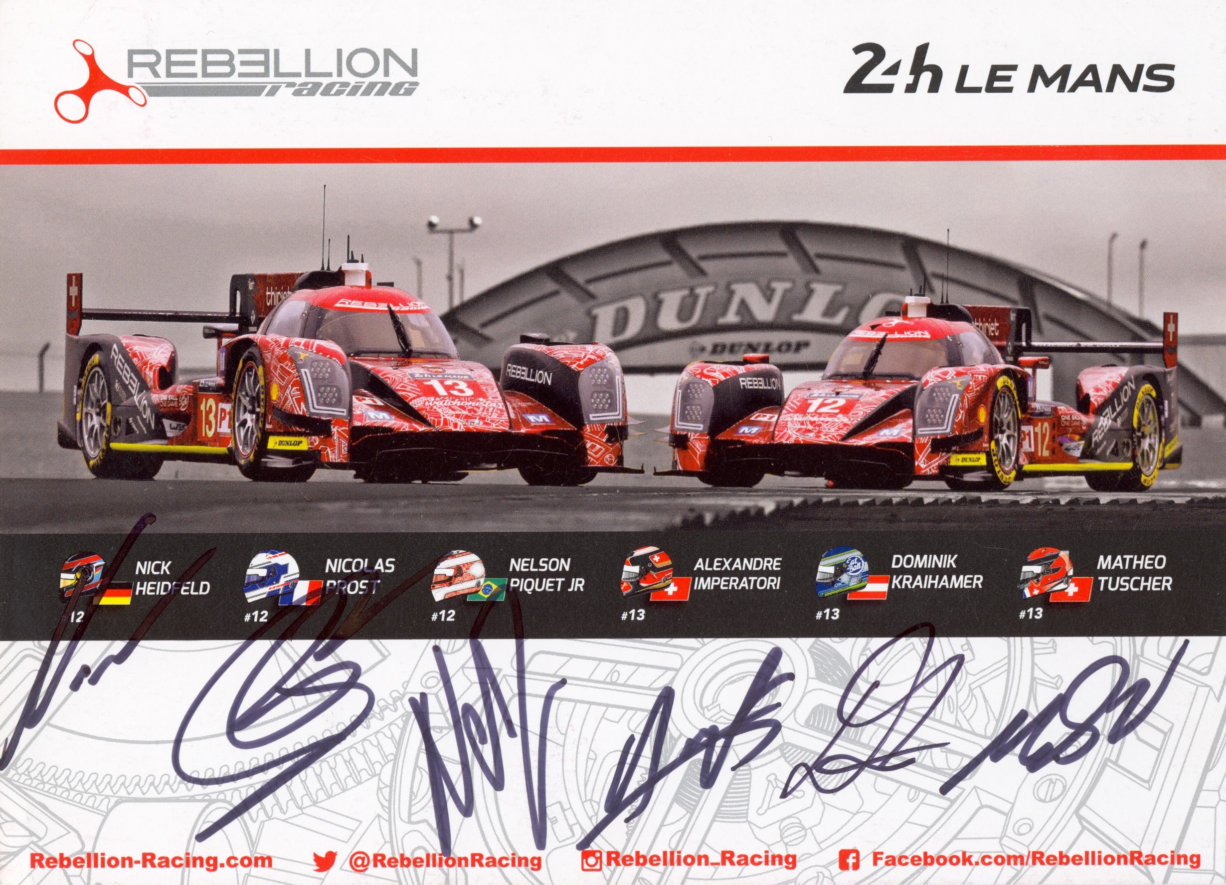 24 HOURS OF LE MANS: A good set of colour signed cards, various sizes, 8 x 6 (5), 6 x 4 (4),