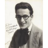 LLOYD HAROLD: (1893-1971) American Film Comedian, Academy Award winner. A good vintage signed 7.