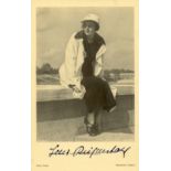 RIEFENSTAHL LENI: (1902-2003) German Film Director. Attractive signed and inscribed vintage 3.5 x 5.