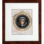 U.S PRESIDENTS: An exceptional and very rare multiple signed colour 8 x 10 photograph