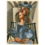 PICASSO PABLO: (1881-1973) Spanish Painter. Signed colour 7.75 x 10.