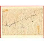 CASABLANCA: Small selection of signed clipped pieces and cards etc.