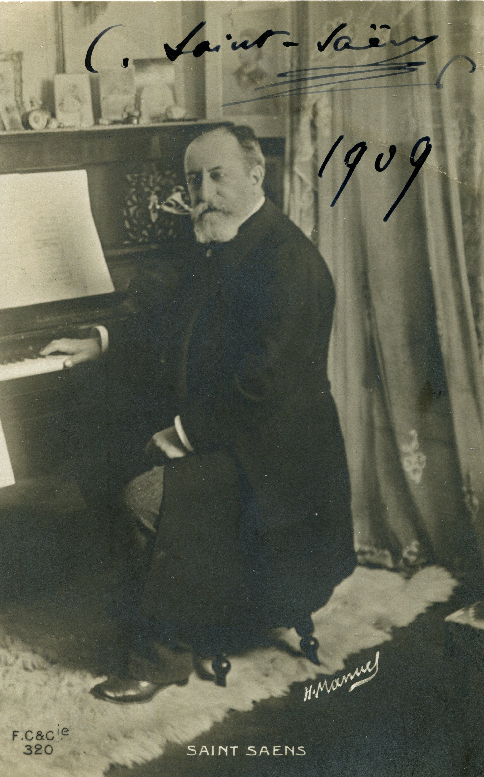 SAINT-SAENS CAMILLE: (1835-1921) French Composer. A good signed 3.5 x 5.