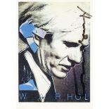WARHOL ANDY: (1928-1987) American Pop Artist. Signed 4 x 6 postcard by Warhol.