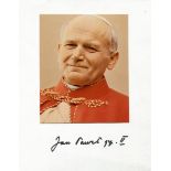 JOHN PAUL II: (1920-2005) Pope of the Roman Catholic Church 1978-2005. Canonized in 2014.