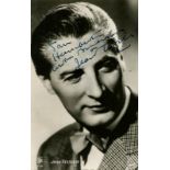 FRENCH ACTORS: Selection of signed photographs, various sizes, most postcard photographs,