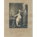 PIUS X: (1835-1914) Pope of the Catholic Church 1903-14. A fine vintage signed 10.5 x 13.
