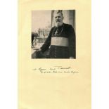 TISSERANT EUGENE: (1884-1972) French Cardinal of the Roman Catholic Church.