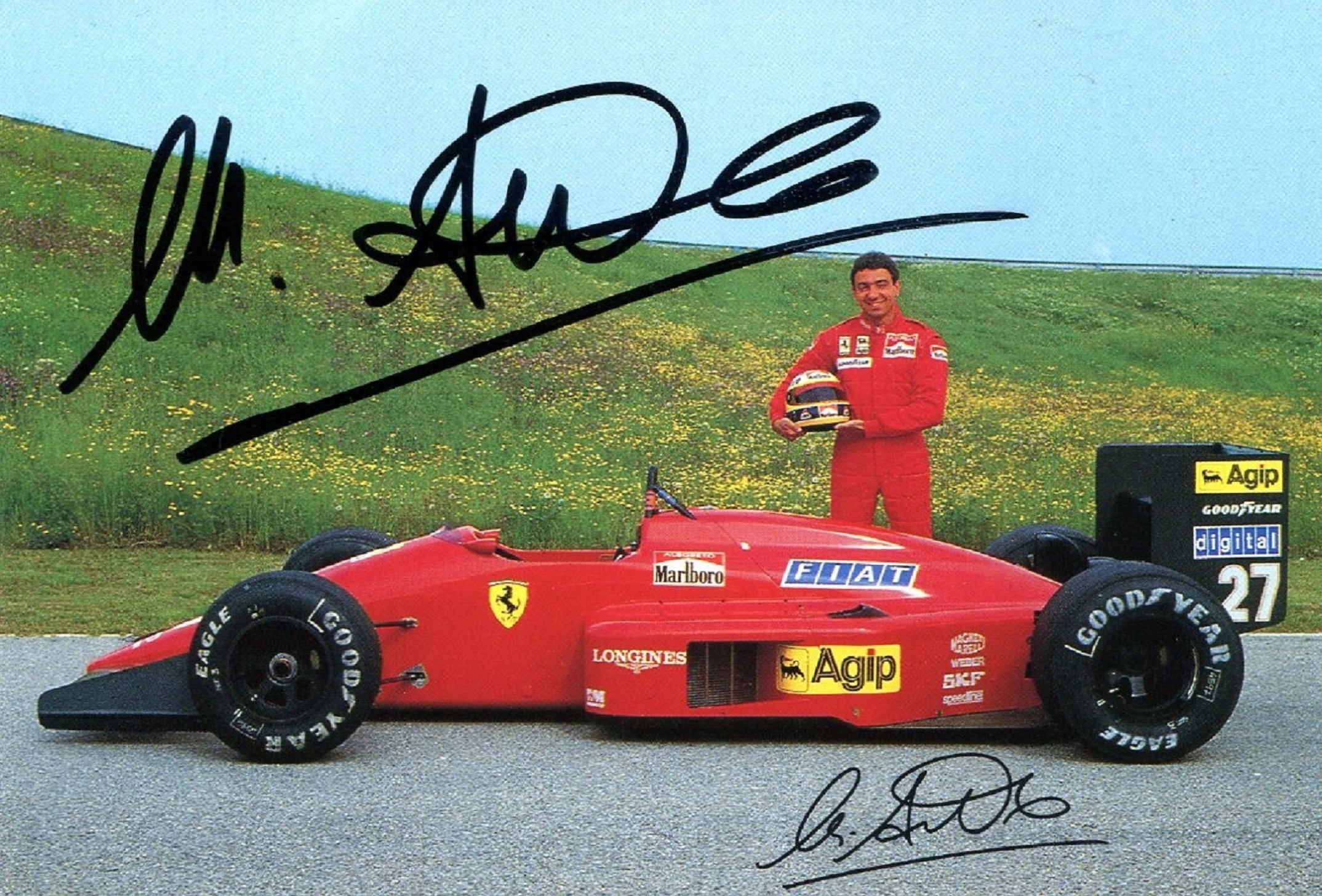 ALBORETO MICHELE: (1956-2001) Italian racing Driver and formula one Pilot.