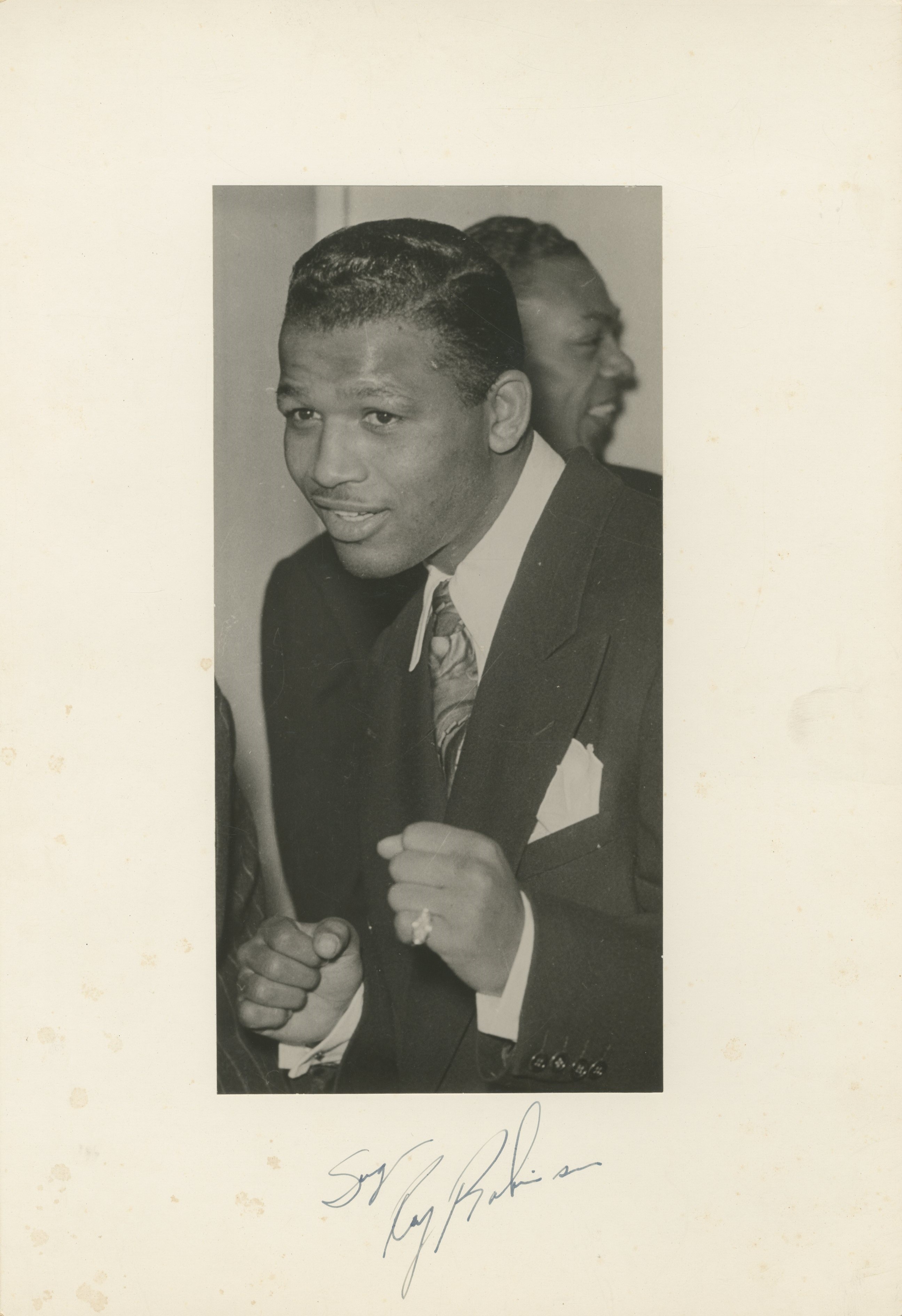 ROBINSON SUGAR RAY: (1921-1989) American Boxer, World Middleweight Champion 1951, 1951-52, 1955-57,