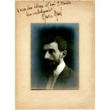 RAVEL MAURICE: (1875-1937) French Composer. A fine, rare vintage signed and inscribed 6.