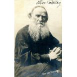 TOLSTOY LEO: (1828-1910) Russian Novelist.