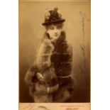 BERNHARDT SARAH: (1844-1923) French Actress. A good vintage signed 4 x 6.