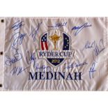 RYDER CUP - MEDINAH 2012: An excellent multiple signed 20 x 13.