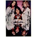 CHARLIE´S ANGELS: A good colour multiple signed 8 x 10 photograph by the three main characters of