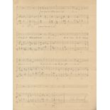 GOUNOD CHARLES: (1818-1893) French Composer. Autograph Musical Manuscript Signed, Ch.
