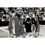 BORG & MCENROE: Björn Borg (1956- ) and John McEnroe (1959- ) Swedish and American Tennis Players.