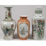 THREE CHINESE PORCELAIN VASES