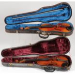 A PAIR OF VIOLINS