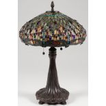 A TIFFANY STYLE DRAGONFLY LAMP