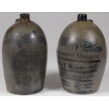 PR GREAT STONEWARE JUGS, W VIRGINIA & PITTSBURGH