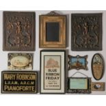 VARIOUS VINTAGE DECORATIVE ARTS & ADVERTISING