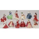 12 ROYAL DOULTON FIGURINES