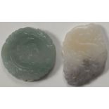 TWO JADE PENDANTS