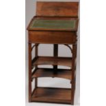 AMERICAN OAK STANDING DESK, C. 1900