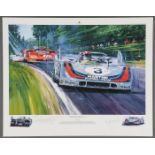 TWO VIC ELFORD SIGNED FORMULA ONE PRINTS