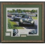 A SIGNED STIRLING MOSS PRINT