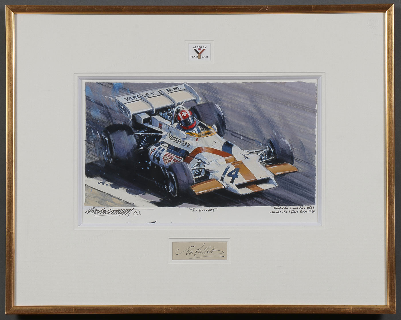 ORIGINAL JO SIFFERT PAINTING WITH SIGNATURE