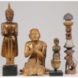 A GROUP OF BUDDHIST SCULPTURES