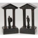 PR GRAND TOUR BOOK ENDS, 19TH C