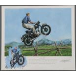 GREAT STEVE MCQUEEN AUTOGRAPH & ARTWORK