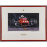 ORIGINAL FORMULA ONE PAINTING & BANDINI SIGNATURE