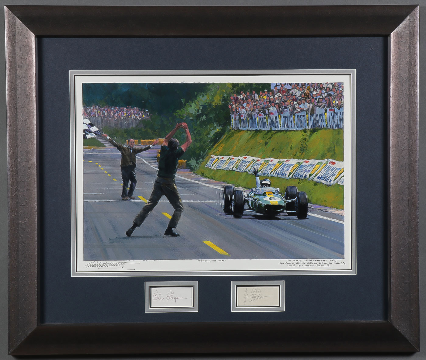 ORIGINAL FORMULA ONE PAINTING & SIGNATURES