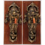 IMPRESSIVE FIGURAL WALL SCONCES