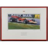 ORIGINAL FORMULA ONE PAINTING & RINDT SIGNATURE