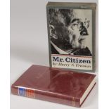 HARRY TRUMAN SIGNED BOOK, MR. CITIZEN