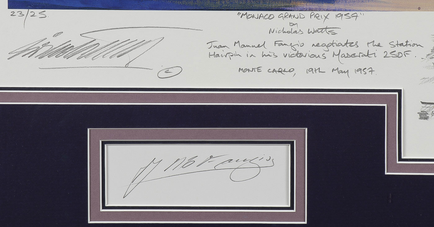 TWO FORMULA ONE PRINTS AND SIGNATURES - Image 2 of 5