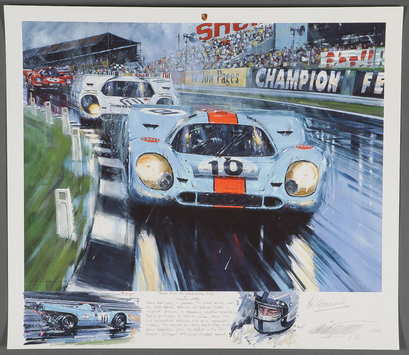 TWO VIC ELFORD SIGNED FORMULA ONE PRINTS - Image 2 of 4