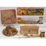 THREE VINTAGE TIN WIND-UP TOYS WITH BOXES