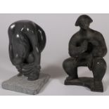 A PAIR OF MODERNIST SCULPTURES