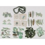 A LARGE GROUP OF JADE ADORNMENTS