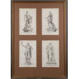 SIX 18th C CLASSICAL ITALIAN ENGRAVINGS, C 1704