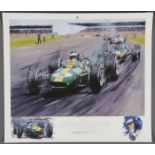 THREE NICHOLAS WATTS FORMULA ONE PRINTS